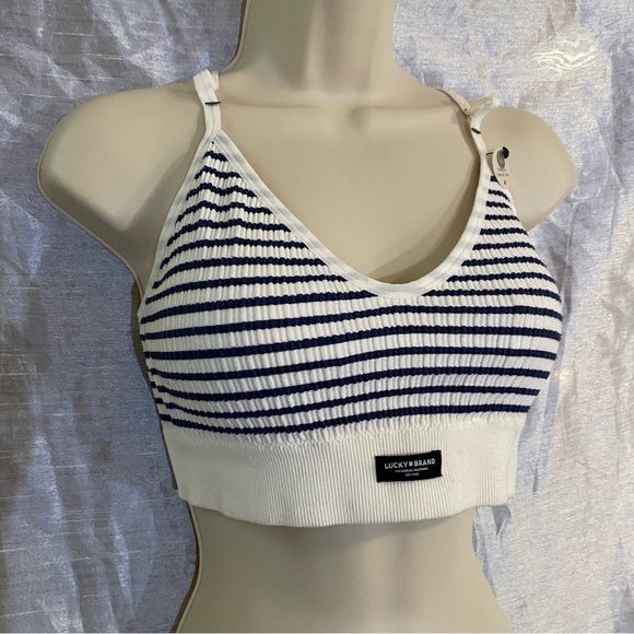 Lucky Brand Other - Lucky Brand Bralette SZ XL, NWT, crisscross double strap, soft cups comfy